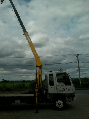 ขายรถ6ล้อHINOสิงห์ไฮเทค195แรงติดเครน3ตันพร้อมกระบะ สไลด์