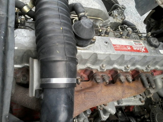 ขายรถ6ล้อHINOสิงห์ไฮเทค195แรงติดเครน3ตันพร้อมกระบะ สไลด์