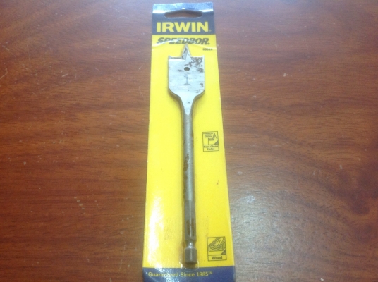 ขายดอกเจาะไม้ขนาด 1"  IRWIN SPEEDBOR 8816 มาในแพคเก่าเก็บ