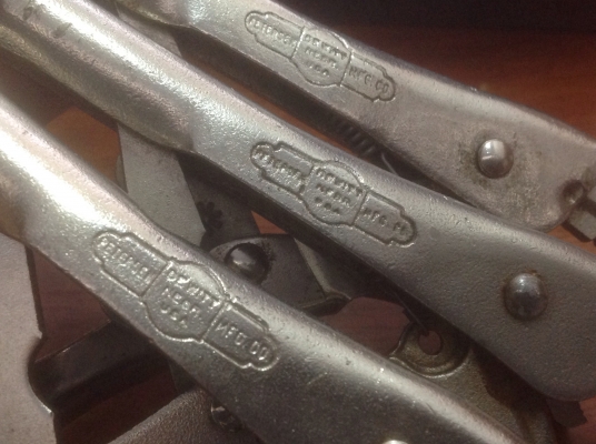 ขายคีมล็อค Vintage Petersen Vise Grip 5WR สามแบบ สามรุ่นสวยๆ ขายตัวละ