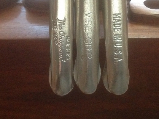 ขายคีมล็อค Vintage Petersen Vise Grip 5WR สามแบบ สามรุ่นสวยๆ ขายตัวละ