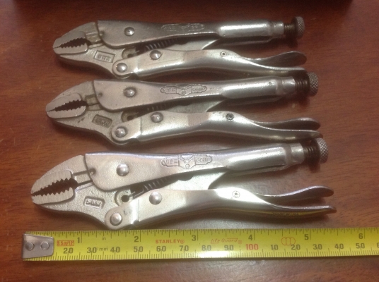 ขายคีมล็อค Vintage Petersen Vise Grip 5WR สามแบบ สามรุ่นสวยๆ ขายตัวละ