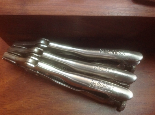 ขายคีมล็อค Vintage Petersen Vise Grip 5WR สามแบบ สามรุ่นสวยๆ ขายตัวละ