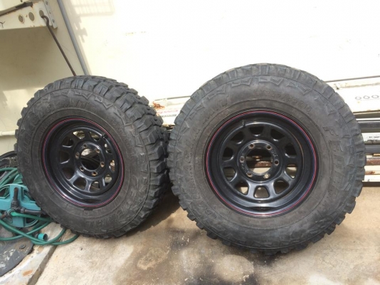 ขายยางFederal couragia m/t 235/85/16 ปี14 ลงพื้นได้4เดือน ไม่ค่อยได้ขับ เทียบเท่า32นิ้ว ดอกเต็ม 4เส้นขาย 9000บาท ใส่เบี้ยน. Jimny สวยๆเลยครับ ดูของพระราม2