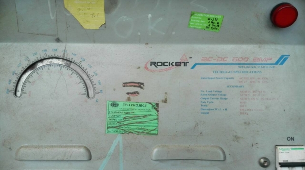****** Sold Out!! ****** ตู้เชื่อม ROCKET 500 AMP. AC-DC 220V. เชื่อมมิเนียมได้ สวยกริ้บ!! 089-2499-123 นครปฐม