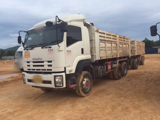 ขายรถ18ล้อดั้มพ์ ISUZU MP1FXZ7778T เครื่อง 360แรงม้า หัวหางปี56 สนใจโทร 081-970-1072