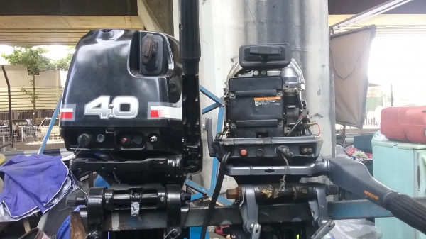 เครื่องyamaha suzuki 40แรงสองจังหวะเก่าญี่ปุ่น