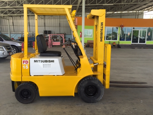 ขายรถฟอร์คลิฟต์Mitsubishiรุ่นFD15นำเข้าญี่ปุ่นเอกสารพร้อมจดทะเบียน