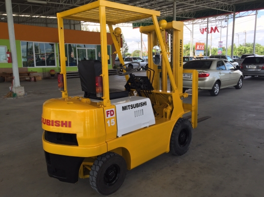 ขายรถฟอร์คลิฟต์Mitsubishiรุ่นFD15นำเข้าญี่ปุ่นเอกสารพร้อมจดทะเบียน