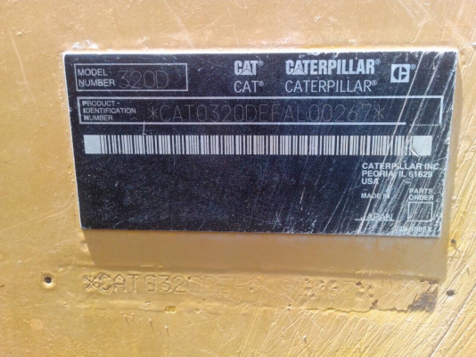แบคโฮ CAT320D กระบอกดำ ชั่วโมง19XXX เอกสารเล่มพร้อมใช้งานครับ