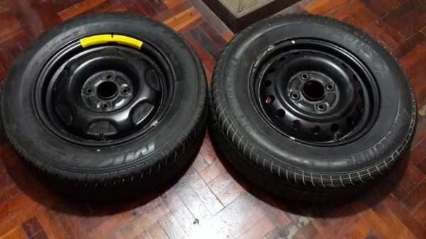 ล้ออะไหล่ขอบ 14 4รู100 และ 4รู114 พร้อมยางสวยๆ ล้อละ 500 บาท