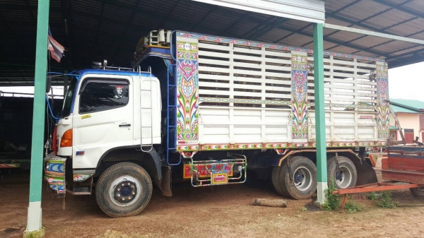 ขายรถพ่วง HINO MEGA 320 คอกเกษตรดั้มแม่-ลูก 3 คานแท้ เครื่องเดิม เกียร์เดิม คัสซีสวย ทะเบียนพร้อมโอน
