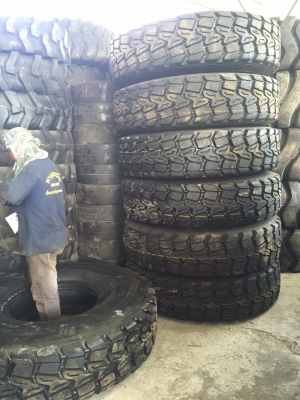 ยางหล่อใหม่ เรเดียลสำหรับเครน ขนาด 16.00R25