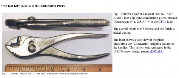 ขายคีมโบราณ Antique Vintage Motor Kit 3 in 1 ปี 1915 อายุ 100 ปี