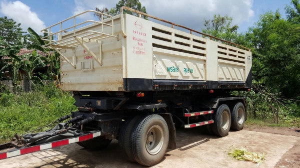 ขายรถพ่วง HINO 380 ปี 55 ดั้มสามมิตรแม่-ลูก 3 คานแท้ สภาพสวยเดิมวิ่งน้อย เครื่องดีไม่เคยแกะ คัสซีสวตลอดเส้น ยางเต็ม ทะเบียนพร้อมโอนครับ