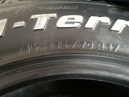 ขายยาง  BF ALL  265 x 70 x 17  ปี 13