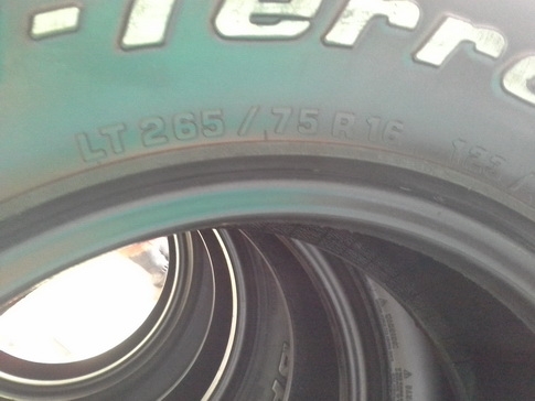 BF All USA. 265/75/16 ปลายปี11 สภาพสวยๆ 1ชุด