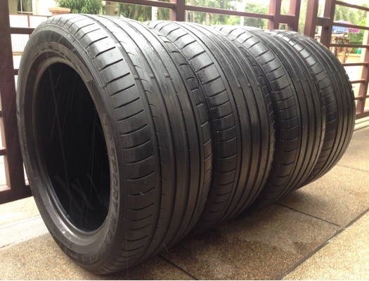 ยาง Dunlop run flat เบอร์ 245 50 18 ปี12 ดอกหนา ไม่มีปะ
