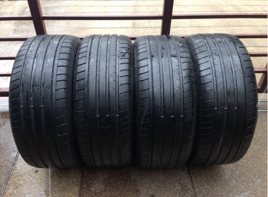 ยาง Dunlop run flat เบอร์ 245 50 18 ปี12 ดอกหนา ไม่มีปะ