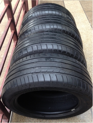 ยาง Dunlop run flat เบอร์ 245 50 18 ปี12 ดอกหนา ไม่มีปะ