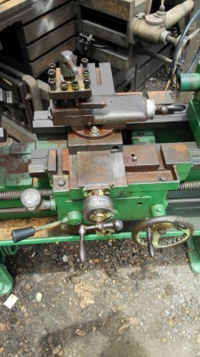 **** Sold **** เครื่องกลึง Tashing 4 ฟุต.เกียร์กระตุก แทงรู ถอดคอม้าได้ รางสวย!! โทร 089-2499-123 นครปฐม