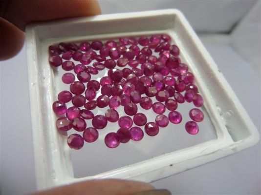 พลอยทับทิมกลม 3.2 มิล