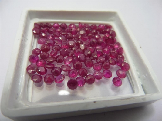 พลอยทับทิมกลม 3.2 มิล