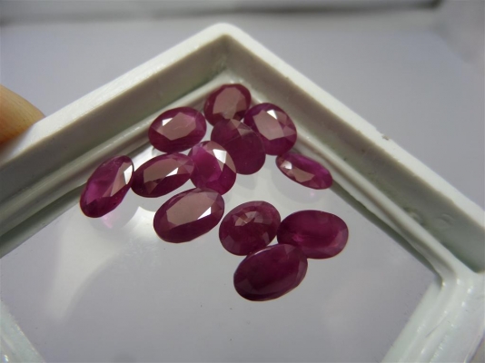 พลอยทับทิมไซร์ 5x7