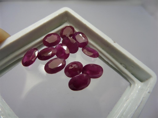 พลอยทับทิมไซร์ 5x7