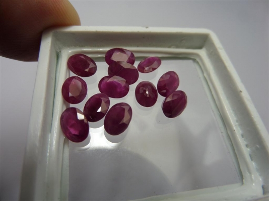 พลอยทับทิมไซร์ 5x7