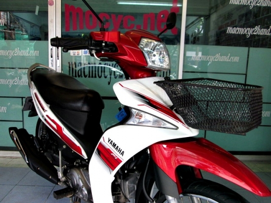 SPARK 115 i  สต๊าทมือ สีขาวแดง รถเดือน เมษายน ปี 56 ไมล์ 5 พันโล รถที่ประหยัดน้ำมันที่สุด แถม 3 รายการ