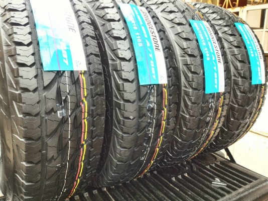 ยางใหม่ปี 15 BS 265 x 75 x 16 AT พร้อมล้อกล้วย ยางใหม่ปี 15 BS 265 x 75 x 16 AT พร้อมล้อกล้วย