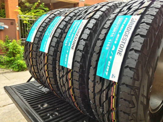 ยางใหม่ปี 15 BS 265 x 75 x 16 AT พร้อมล้อกล้วย ยางใหม่ปี 15 BS 265 x 75 x 16 AT พร้อมล้อกล้วย