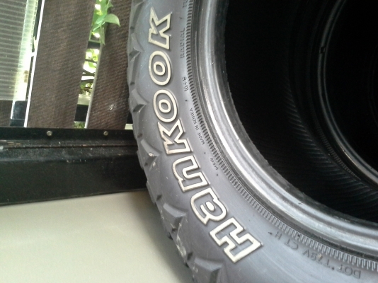 ยางhankook 265/70/16 ถูกๆไม่มีที่เก็บครับ