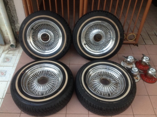 ล้อซี่ลวด อเมกา เเท้ขอบ13 4รู100กับ114ของเก่าญี่ปุ่นสภาพสวยๆตามรูปครับ