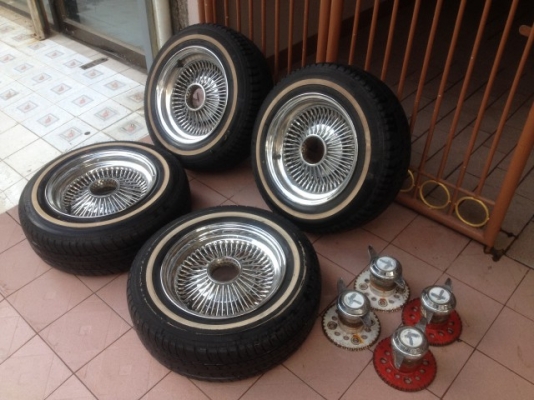 ล้อซี่ลวด อเมกา เเท้ขอบ13 4รู100กับ114ของเก่าญี่ปุ่นสภาพสวยๆตามรูปครับ