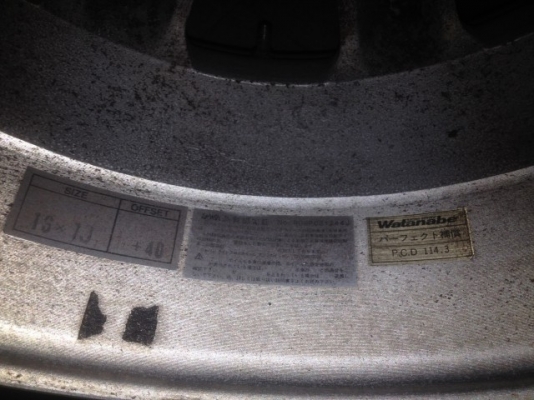 ล้อเเท้ วาตานาเบ้ 16กว้าง7นิ้วอ๊อฟ40 4รู114สีเดิมๆยุ่นของเก่าญี่ปุ่นสภาพสวยๆครับ ล้อเเท้ วาตานาเบ้ 16กว้าง7นิ้วอ๊อฟ40 4รู114สีเดิมๆยุ่นของเก่าญี่ปุ่นสภาพสวยๆครับ