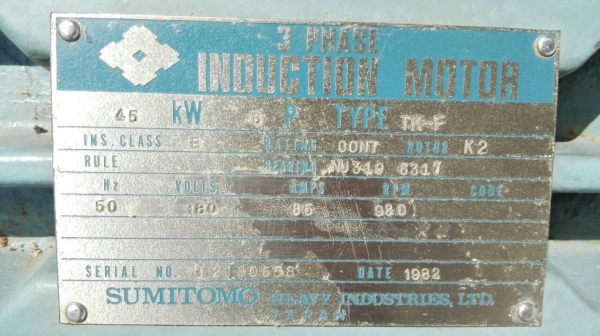 Sale>> มอเตอร์เกียร์ Sumitomo Cyclo Drive 60 HP. 380V. อัตราทด 1:43 เป็นของใหม่แกะจากลัง!! โทร 089-2499-123 นครปฐม