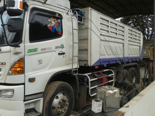 ขายดาวน์รถบรรทุก 22 ล้อพ่วงแม่ลูกดัมพ์ HINO MEGA 344 แรงม้า ลูกพ่วงสามมิตร 3 เพลา ขายดาวน์ 1000000