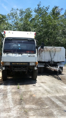 ขายรถบรรทุก 18 ล้อพื้นเรียบแม่ลูก MITSUBISHI FN527M-TD2446 เครื่องเทอร์โบ ราคา 850000