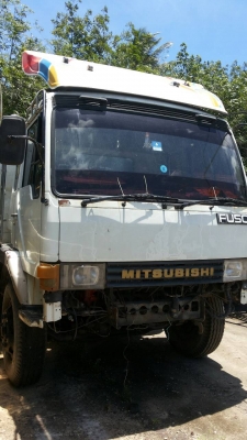 ขายรถบรรทุก 18 ล้อพื้นเรียบแม่ลูก MITSUBISHI FN527M-TD2446 เครื่องเทอร์โบ ราคา 850000