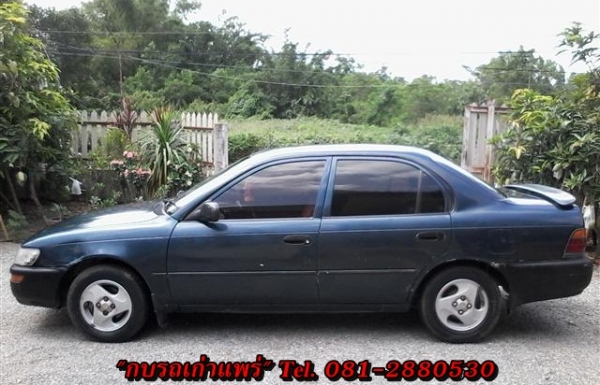 ขายโคโลล่า 3 ห่วง 1.3 เอกสารพร้อมโอนภาษีเต็มแอร์วิทยุแม็กพวงมาลัยธรรมดาเครื่องดีวิ่งไกลสบายช่วงล่างดีรถเดิมไม่เคนติดแก๊ส ขาย 38000