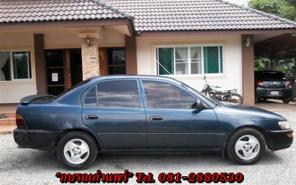 ขายโคโลล่า 3 ห่วง 1.3 เอกสารพร้อมโอนภาษีเต็มแอร์วิทยุแม็กพวงมาลัยธรรมดาเครื่องดีวิ่งไกลสบายช่วงล่างดีรถเดิมไม่เคนติดแก๊ส ขาย 38000