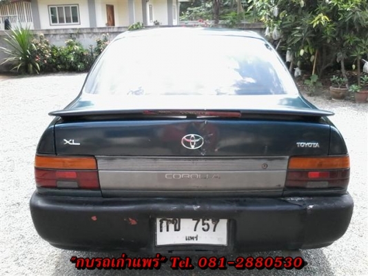 ขายโคโลล่า 3 ห่วง 1.3 เอกสารพร้อมโอนภาษีเต็มแอร์วิทยุแม็กพวงมาลัยธรรมดาเครื่องดีวิ่งไกลสบายช่วงล่างดีรถเดิมไม่เคนติดแก๊ส ขาย 38000