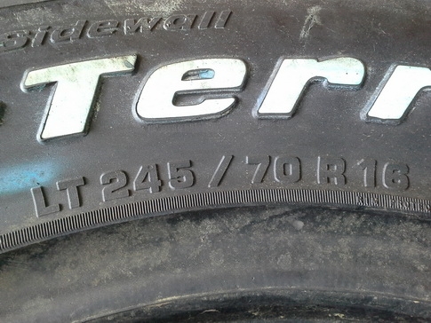 BF All USA. 245/70/16 ปี11 เป็นยางใหม่ ยังไม่เคยใช้งาน