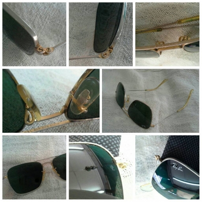 แว่นตาซุปตาร์ตัวจริง B&amp;L RAY-BAN CARAVAN USA