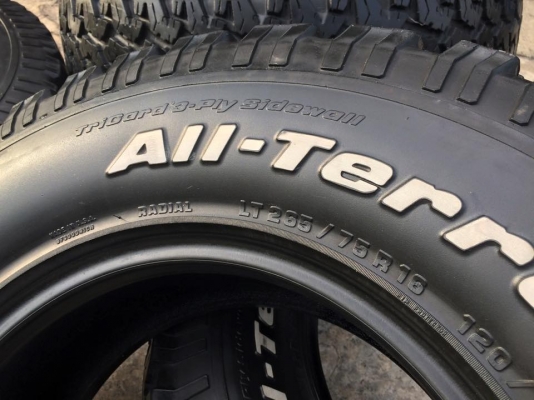 BF Goodrich All-Terrain 265 75 r16 ราคาชุดละ 6000บาท