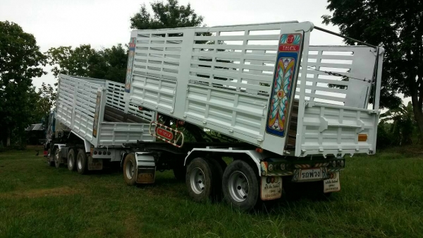 ขายรถพ่วง 24 ล้อ แม่.ลูก กระบะเหล็กคอกเกษตรดั้ม ISUZU 360 ปี.53 รถสวย ราคา.2450000 ต่อรอง สนใจรีบจองด่วน