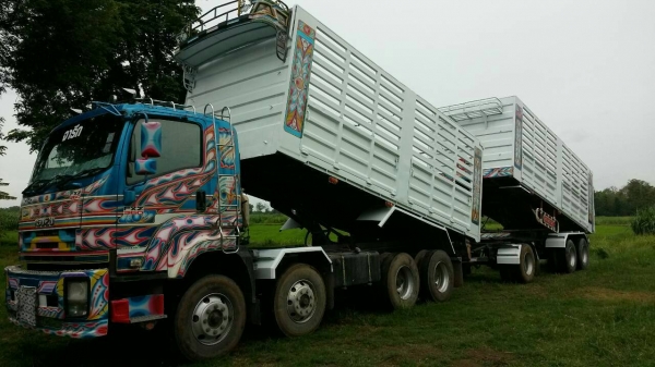 ขายรถพ่วง 24 ล้อ แม่.ลูก กระบะเหล็กคอกเกษตรดั้ม ISUZU 360 ปี.53 รถสวย ราคา.2450000 ต่อรอง สนใจรีบจองด่วน