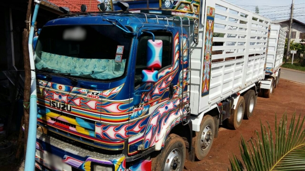 ขายรถพ่วง 24 ล้อ แม่.ลูก กระบะเหล็กคอกเกษตรดั้ม ISUZU 360 ปี.53 รถสวย ราคา.2450000 ต่อรอง สนใจรีบจองด่วน